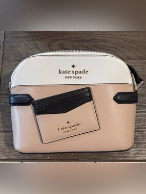 Kate Spade Colorblock Dome Crossbody & Card Holder Set NWOT